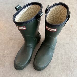 Hunter Green Rain & Snow Boots